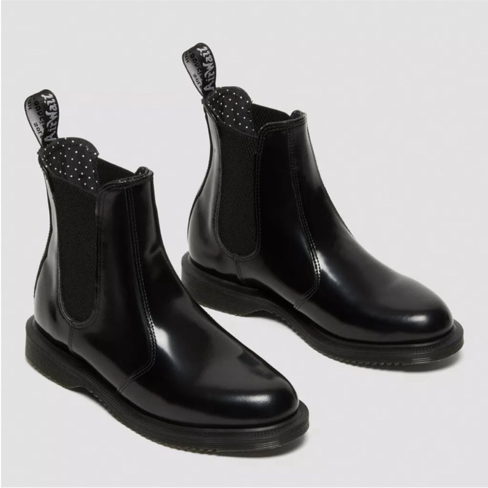 Dr Martens Airwair Flora Chelsea Boots- Black- Size 9